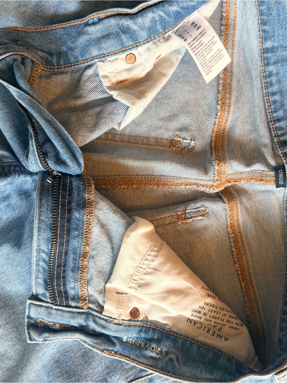 American Eagle Outfitters Women’s Strigid Stovepipe Jeans - 6 Long - Picture 4 of 4